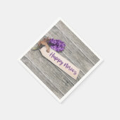 Serviette En Papier Rustic Happy Norooz Hyacinth - Papier Napkin (Coin)