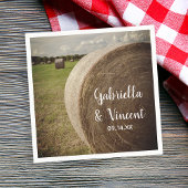 Serviette En Papier Rustic Hay Bales Mariage de Ranch