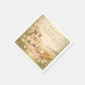 Serviette En Papier Rustic Highland Cow Baby Shower (Coin)