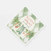 Serviette En Papier Rustic Locally Grown Neutral Sprout Baby Shower (Coin)