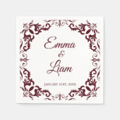 Serviette En Papier Rustic Mexican Wedding Napkins (Devant)