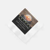 Serviette En Papier Rustic Mountain Valley Forest Sunset Mariage (Coin)