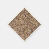 Serviette En Papier Rustic Nature Pierres de galets Photo (Coin)