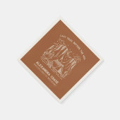 Serviette En Papier Rustic Terracotta Camp Bachelorette Week-end (Coin)