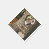 Serviette En Papier Rustic Tree Bark Mariage photo (Coin)