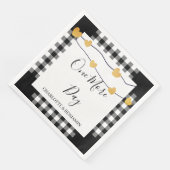 Serviette En Papier Rustic Un Jour De Plus Mariage Et Dîner De Répétit (Coin)