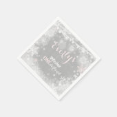 Serviette En Papier Rustic Winter ONE derland Party Napkin (Coin)