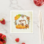 Serviette En Papier Rustic Wreath (En situation)
