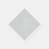 Serviette En Papier Rustic Wreath Mariage Rehearsal Party (Coin)