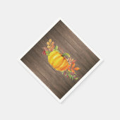 Serviette En Papier Rustique aquarelle automne Citrouille automne (Coin)