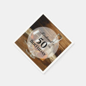 Serviette En Papier Rustique Bourbon Whiskey fête d'anniversaire (Coin)