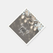 Serviette En Papier Rustique Burlap Lights Mason Jars Mariage (Coin)