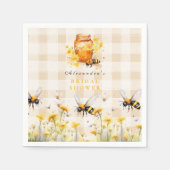 Serviette En Papier Rustique Elle A Trouvé Sa Mariée De Miel (Devant)