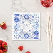 Serviette En Papier Rustique ferme grange élégant mariage aquarelle ca (En situation)