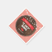 Serviette En Papier Rustique Fête de fiançailles barbecue de la série (Coin)
