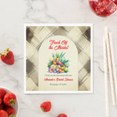 Serviette En Papier Rustique frais hors du marché Fête des mariées de  (En situation)