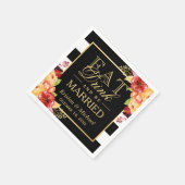 Serviette En Papier Rustique Mariage d'automne manger boire et être ma (Coin)