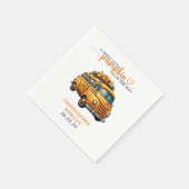 Serviette En Papier Rustique Orange Truck Petit Baby shower Citrouille (Coin)