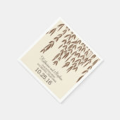 Serviette En Papier rustique pays willow branches mariage (Coin)