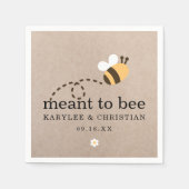 Serviette En Papier Rustique Signifie Être Papier Mariage (Devant)