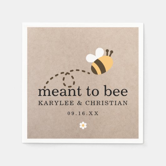 Serviette En Papier Rustique Signifie Être Papier Mariage (Devant)