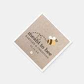 Serviette En Papier Rustique Signifie Être Papier Mariage (Coin)