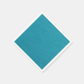 Serviette En Papier Rustique Turquoise Turquoise Burlap Texture (Coin)