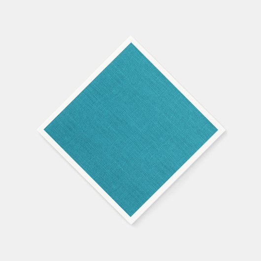 Serviette En Papier Rustique Turquoise Turquoise Burlap Texture (Coin)