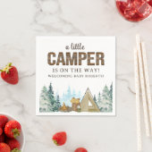 Serviette En Papier Rustique Un Petit Baby shower De Camper (En situation)