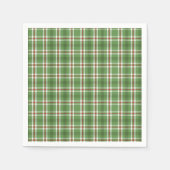 Serviette En Papier Rustique Vacances Vert Plaid Classy Pays Personnal (Devant)