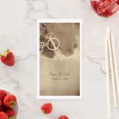 Serviette En Papier Rustique Western Brown Horse Mariage (En situation)