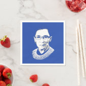 SERVIETTE EN PAPIER RUTH BADER GINSBURG (En situation)