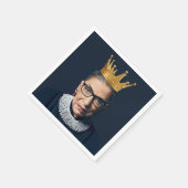 Serviette En Papier Ruth Bader Ginsburg avec couronne d'or (Coin)