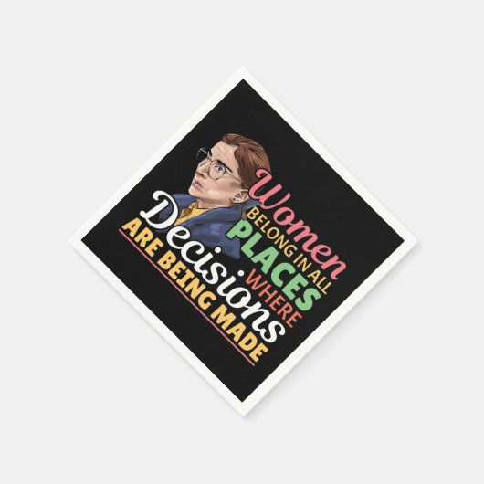 Serviette En Papier Ruth Bader Ginsburg avocate féministe Juge (Coin)
