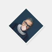 Serviette En Papier Ruth Bader Ginsburg souffler rose bulle gomme (Coin)