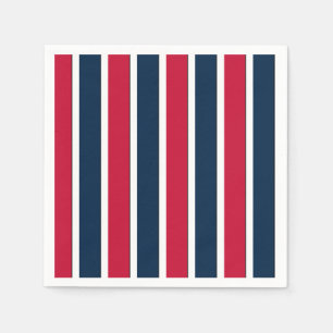 Serviette En Papier RWB Bande de cordon de baseball 1 PAPIER NAPKINS