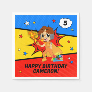 Serviette En Papier Ryan's World Birthday