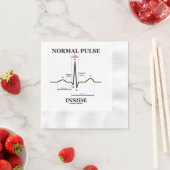 Serviette En Papier Rythme Cardiaque Normal à l'Électrocardiogramme (En situation)