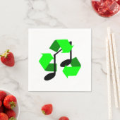 Serviette En Papier Rythme favori de la chanson (En situation)