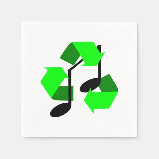 Serviette En Papier Rythme favori de la chanson (Devant)