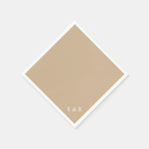 Serviette En Papier Sable Brown chaud - Printemps 2018 London Fashion 