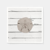 Serviette En Papier Sable Dollar Peinture Beach Shiplap (Devant)