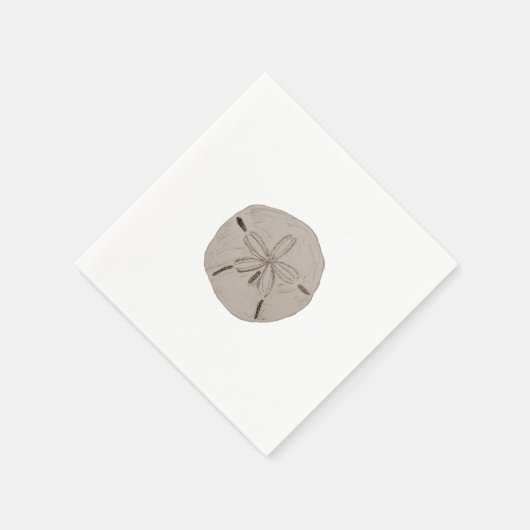 Serviette En Papier Sable Dollar Peinture Plage Accessoires (Coin)