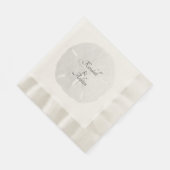 Serviette En Papier Sable Dollar Plage Neutre Thème Personnalisé (Coin)