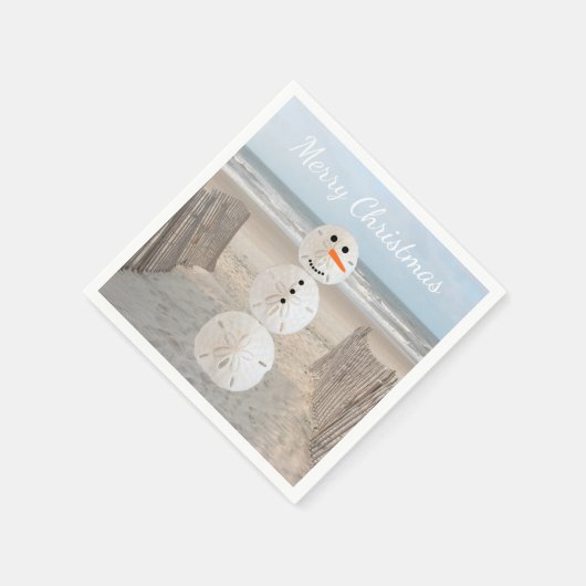Serviette En Papier Sable Dollar Snowman Papier Napkins (Coin)