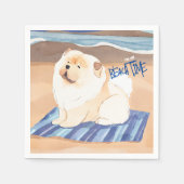Serviette En Papier SABLE N'SEA Crem Chow Chien Chow (Devant)