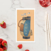 Serviette En Papier Sac de golf Design Serviettes clients serviettes (En situation)