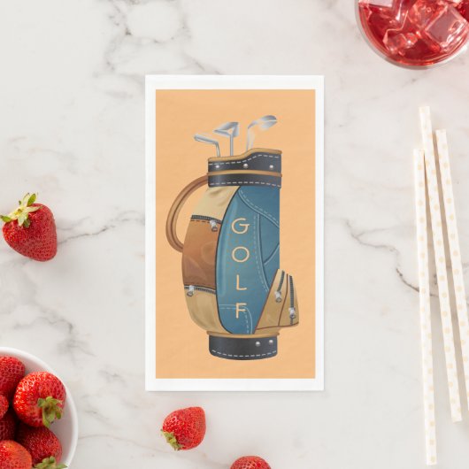 Serviette En Papier Sac de golf Design Serviettes clients serviettes (En situation)