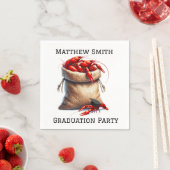 Serviette En Papier Sack De L'Écrevette Partie De Graduation Personnal (En situation)