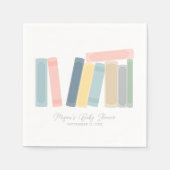 Serviette En Papier Sacs préférés du Baby shower de livre (Devant)